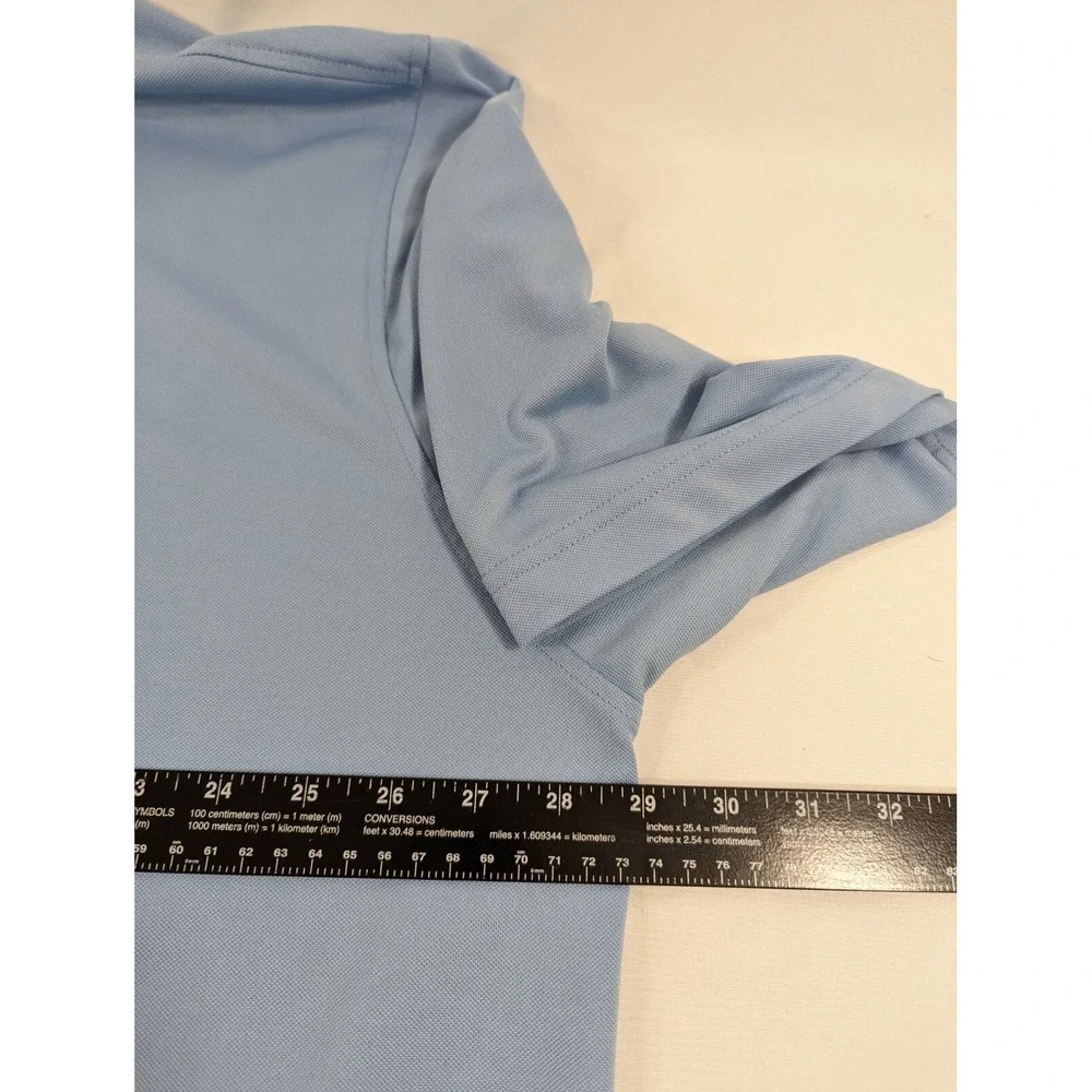 FOOTJOY Polo Golf Shirt Baby Blue Extra Large XL Hilton Head Knit Polo‎  EUC!